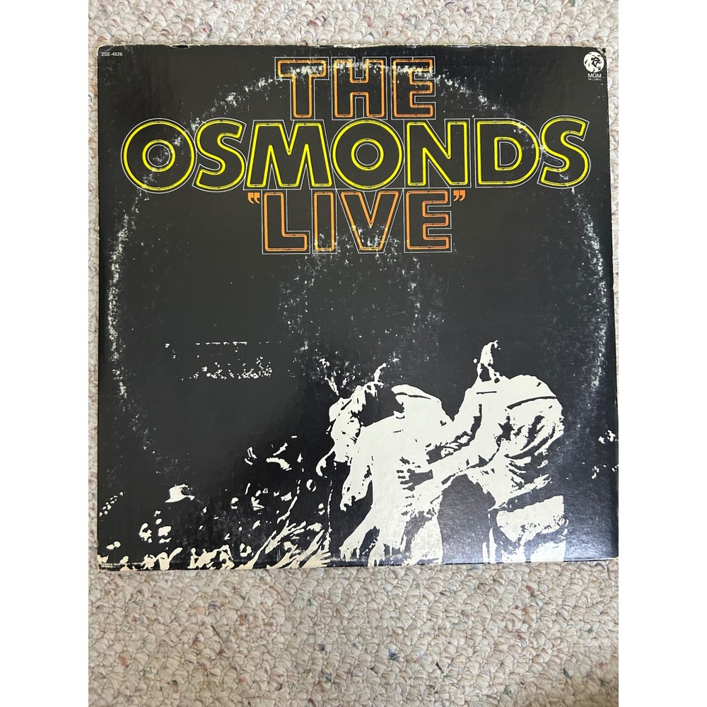 The Osmonds Live Vinyl 2 LP Set 1972 MGM Records 2SE-4826 Vintage Gatefold Album